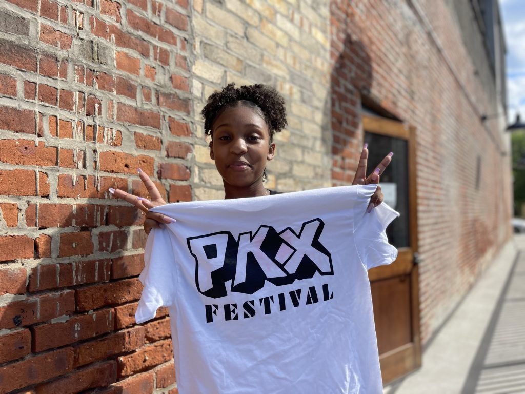 PKX logo on shirts